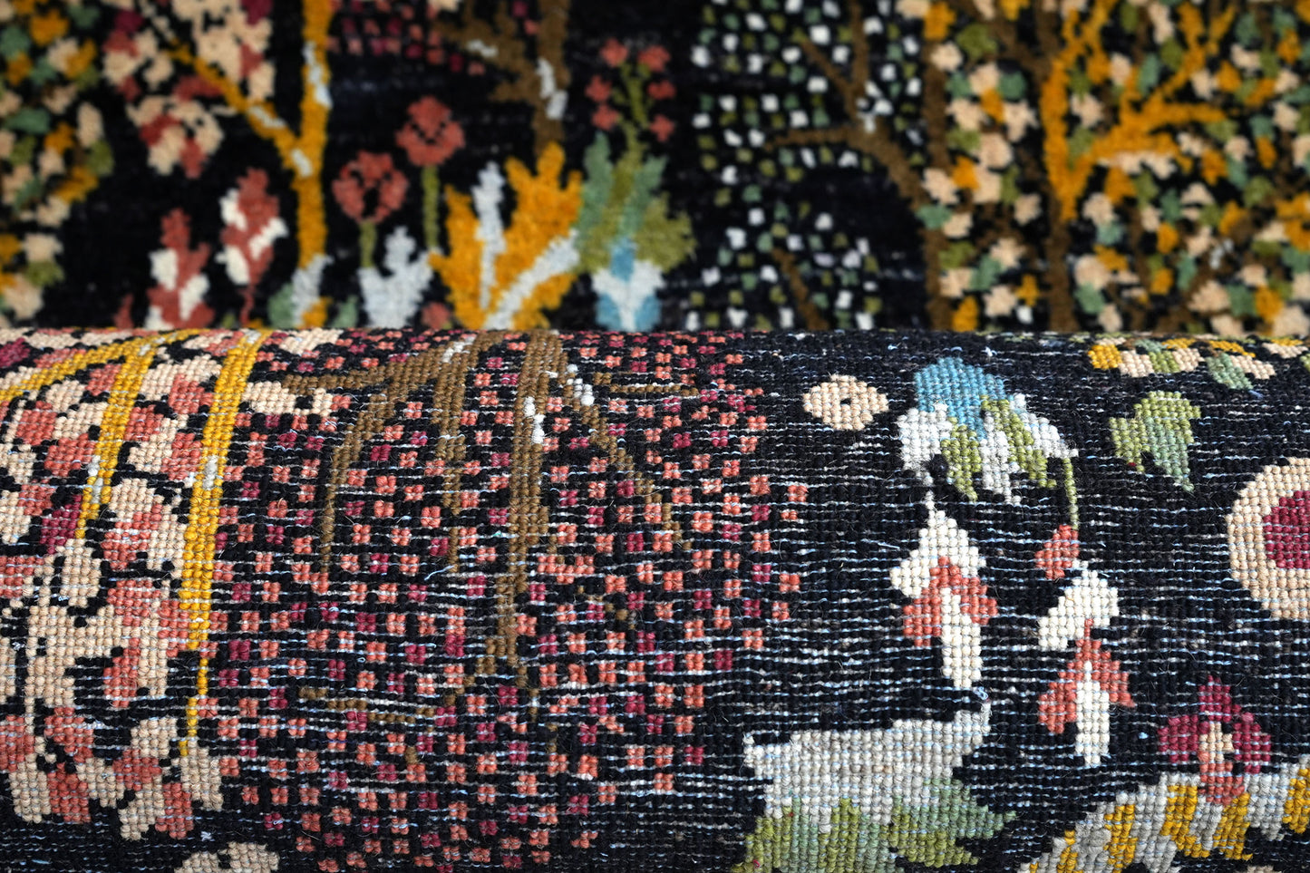 Lavash Modern Black Floral Rug