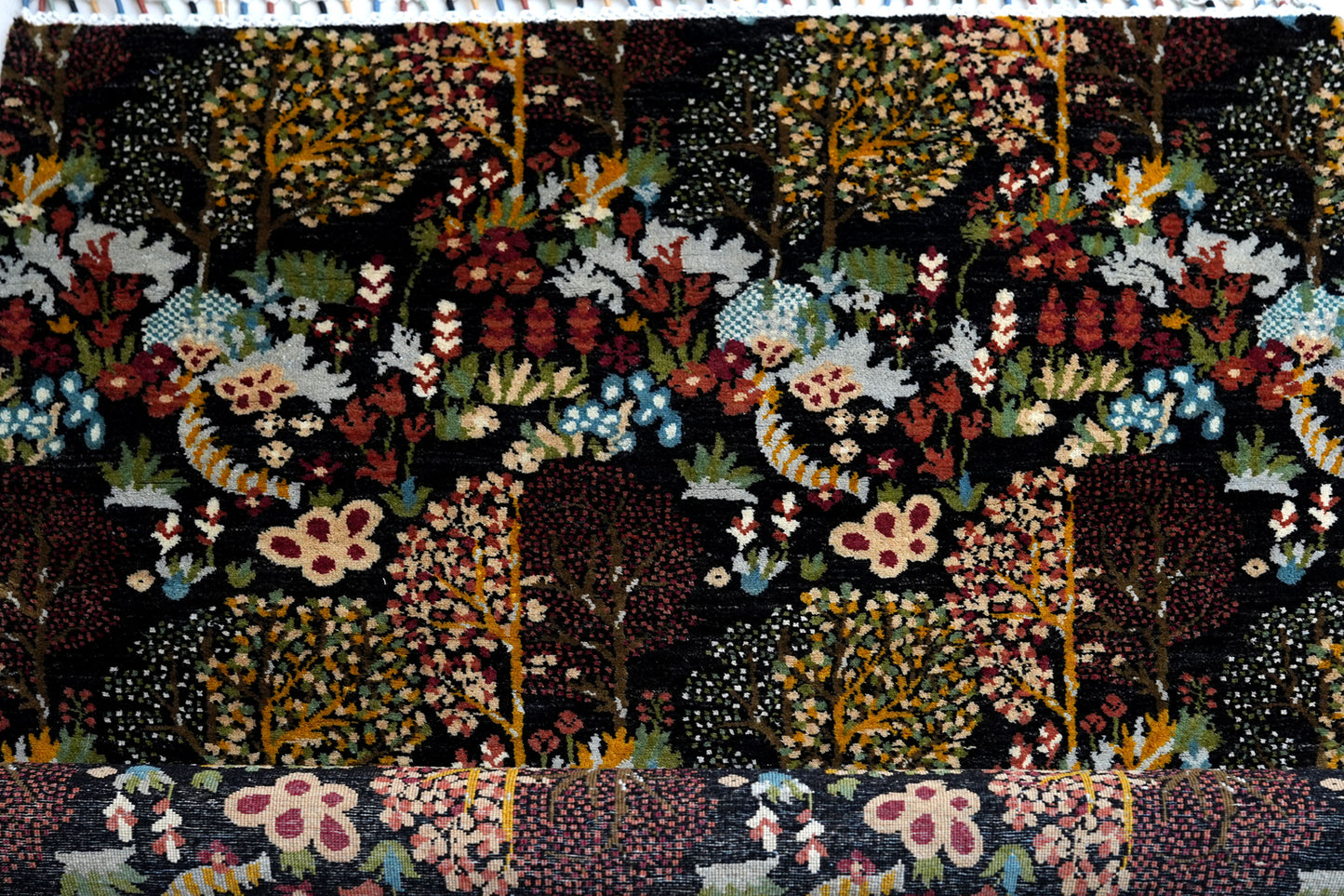Lavash Modern Black Floral Rug