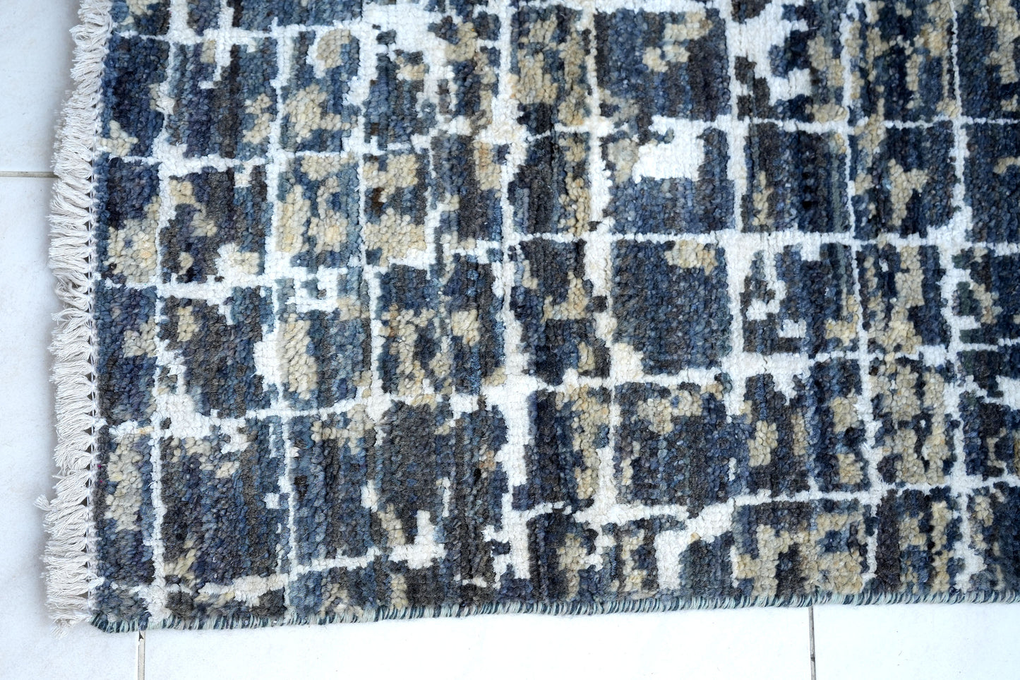 Grey & Blue Moroccan Rug